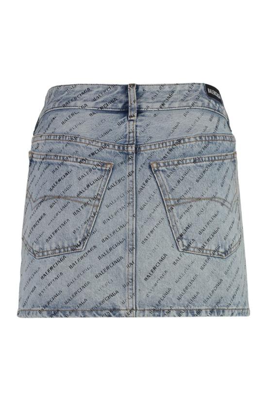  발렌시아가 데님 스커트 744972TQW66 4141 Navy - BALENCIAGA
