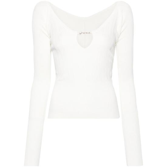 24FW 자크뮈스 스웨터 241KN357 2358 110 WHITE