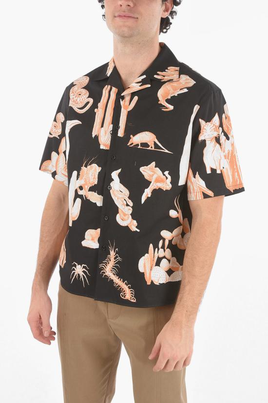  닐바렛 반팔 셔츠 BCM070S S037 3360 Black