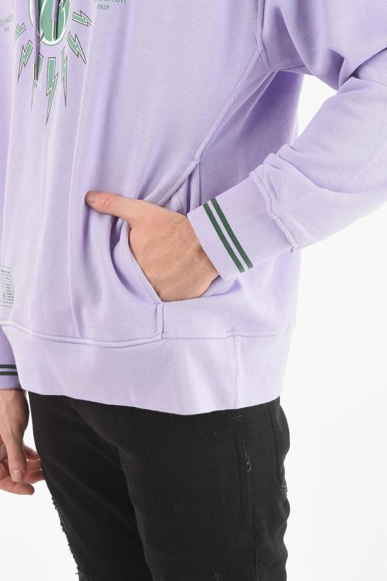  닐바렛 후드 티셔츠 PBJS077S S573S 3410 Violet - NEIL BARRETT