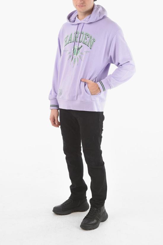  닐바렛 후드 티셔츠 PBJS077S S573S 3410 Violet - NEIL BARRETT