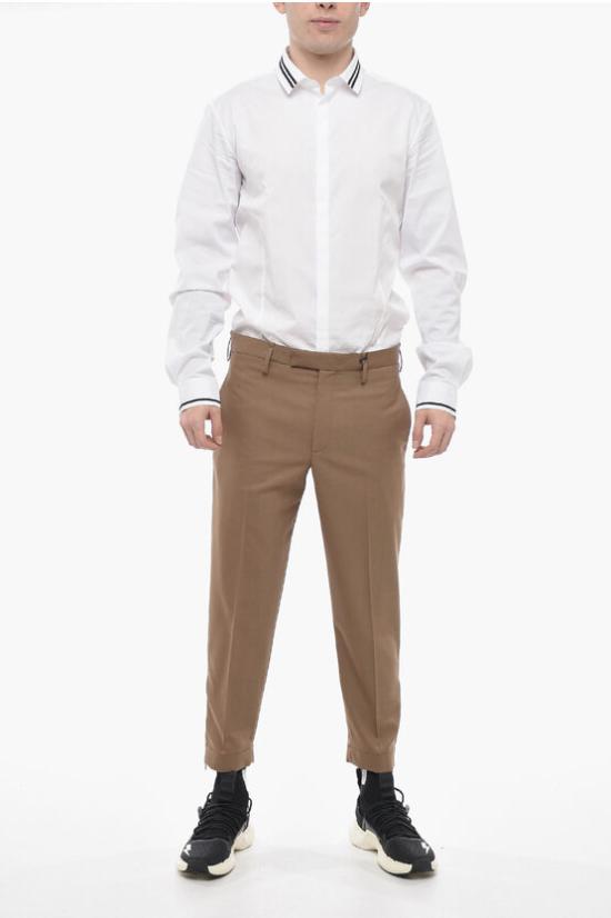  닐바렛 수트 팬츠 PBPA097H U008 1390 Brown - NEIL BARRETT