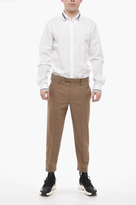  닐바렛 수트 팬츠 PBPA097H U008 1390 Brown - NEIL BARRETT