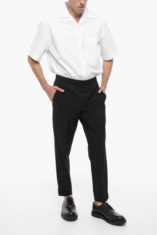  닐바렛 수트 팬츠 PBPA635Y C003 01 Black - NEIL BARRETT