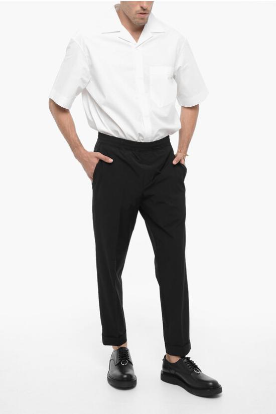  닐바렛 수트 팬츠 PBPA635Y C003 01 Black - NEIL BARRETT