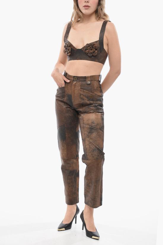  바이아 데님 스트레이트 팬츠 PANTALONELE BR Brown - BAIA