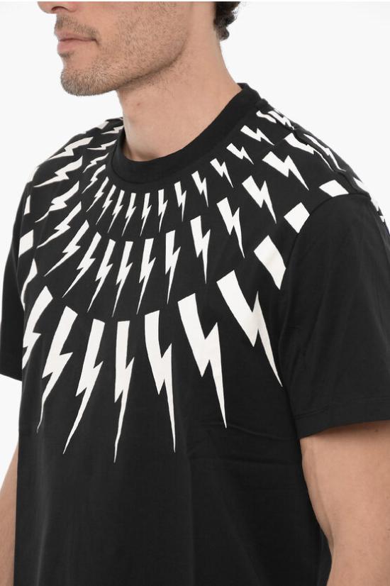  닐바렛 반팔 티셔츠 PBJT007S U502S 524 Black - NEIL BARRETT