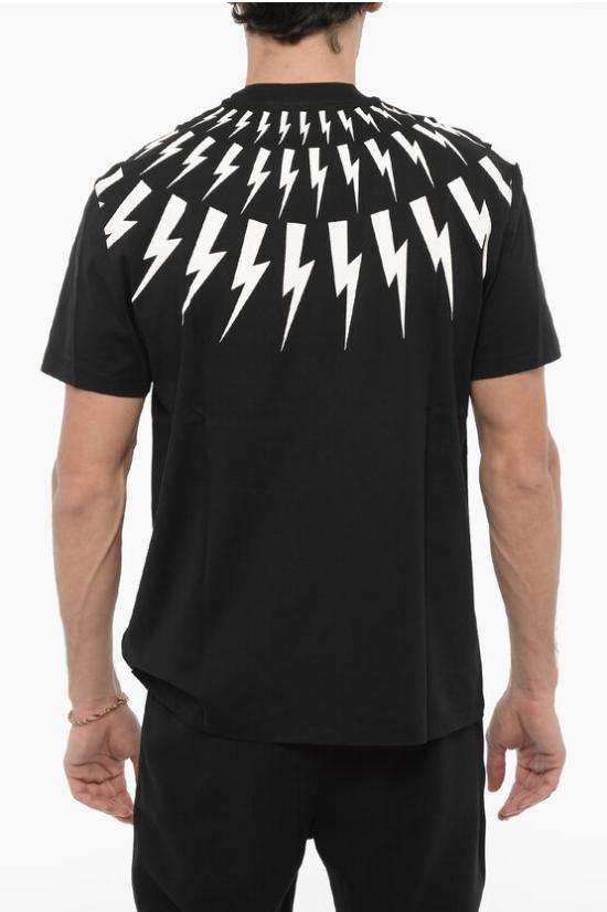  닐바렛 반팔 티셔츠 PBJT007S U502S 524 Black - NEIL BARRETT