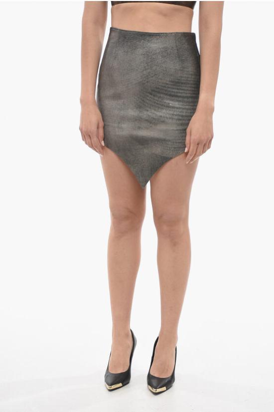  바이아 숏 스커트 GONNALE BLK Gray