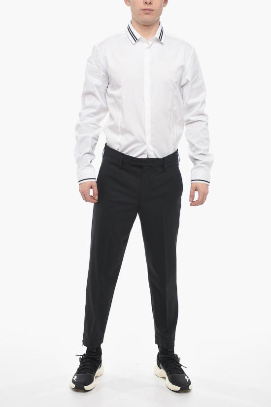  닐바렛 수트 팬츠 PBPA097 U008 01 Black - NEIL BARRETT