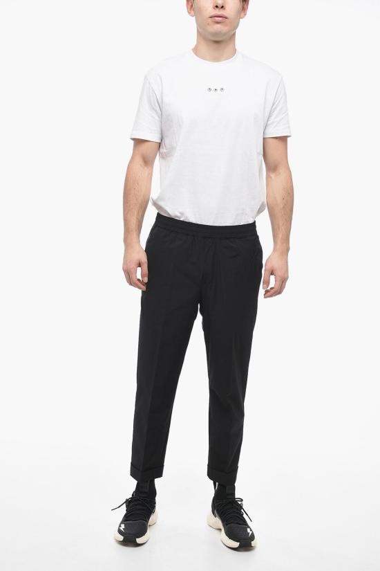  닐바렛 스트레이트 팬츠 PBPA635YH C003 01 Black - NEIL BARRETT