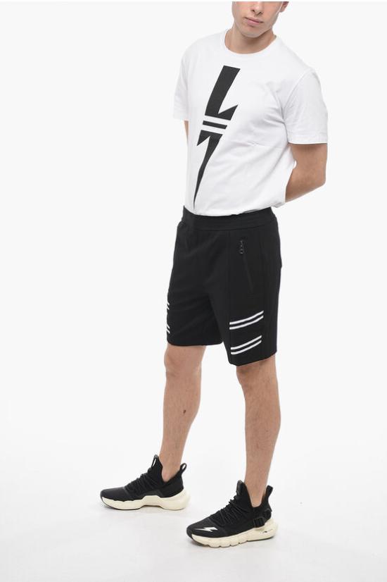  닐바렛 숏팬츠 PBJP055 U504 1129 Black - NEIL BARRETT