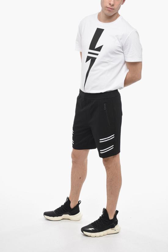  닐바렛 숏팬츠 PBJP055 U504 1129 Black - NEIL BARRETT