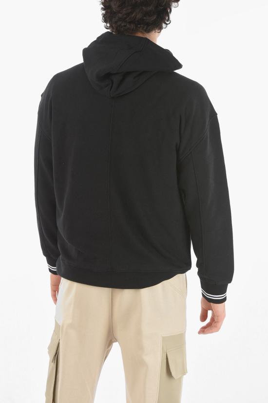  닐바렛 후드 티셔츠 PBJS077S S573S 3407 Black - NEIL BARRETT