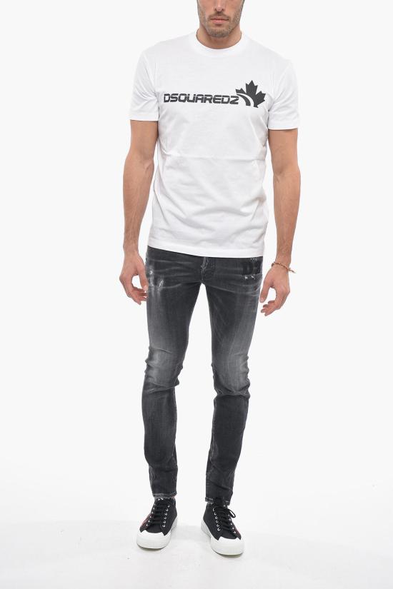  디스퀘어드2 반팔 티셔츠 S71GD1278 S23009 100 White - DSQUARED2