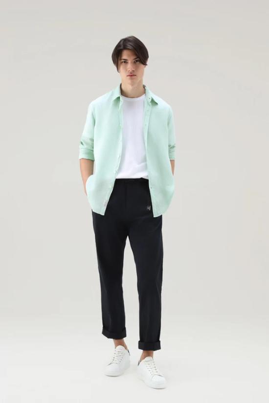  울리치 긴팔 셔츠 CFWOSI0113MRUT3372 6585 Harbor green - WOOLRICH