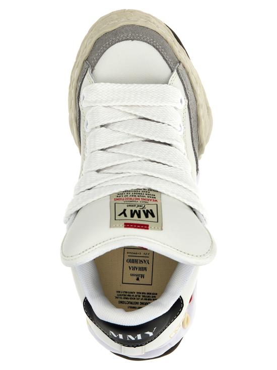 26FW 메종 미하라 야스히로 허비 퍼퍼 OG 솔 레더 로우탑 A12FW712WHITE Multicolor - MAISON MIHARA YASUHIRO