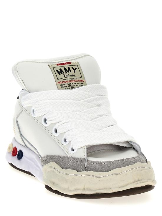 26FW 메종 미하라 야스히로 허비 퍼퍼 OG 솔 레더 로우탑 A12FW712WHITE Multicolor - MAISON MIHARA YASUHIRO