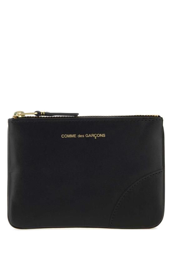 26FW 꼼데가르송 클래식 레더 라인 파우치 SA8100 BLACK