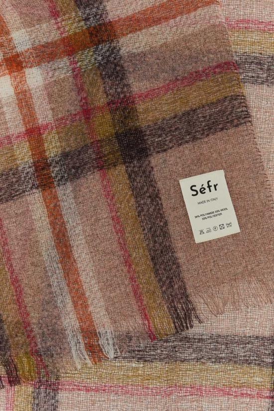  세퍼 머플러/스카프 FW23BLANKETSCARFALP FINWOO Checked - SEFR