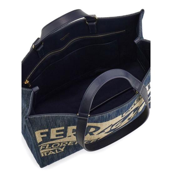 24FW 살바토레 페라가모 숄더백 219406 0773820 DENAT BLUE NEUTRALS - SALVATORE FERRAGAMO