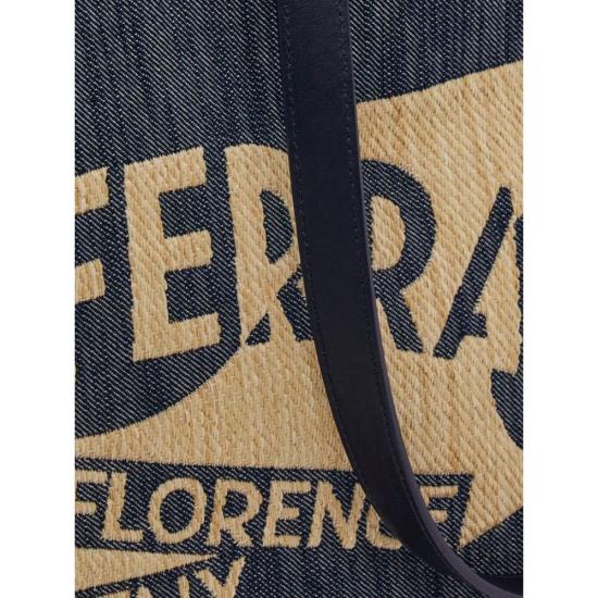 24FW 살바토레 페라가모 숄더백 219406 0773820 DENAT BLUE NEUTRALS - SALVATORE FERRAGAMO