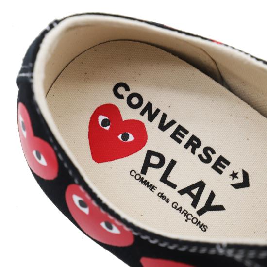  꼼데가르송 플레이 X 컨버스 스니커즈 P1K126 BLACK - COMME DES GARCONS PLAY CONVERSE