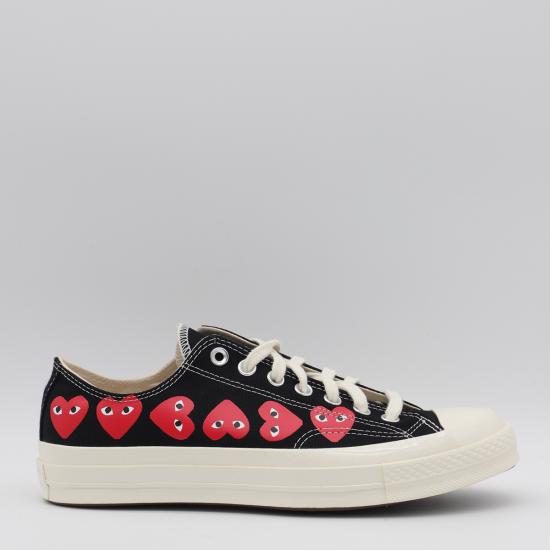  꼼데가르송 플레이 X 컨버스 스니커즈 P1K126 BLACK - COMME DES GARCONS PLAY CONVERSE