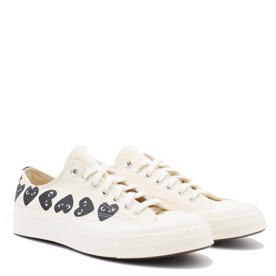  꼼데가르송 플레이 X 컨버스 스니커즈 P1K126 WHITE - COMME DES GARCONS PLAY CONVERSE