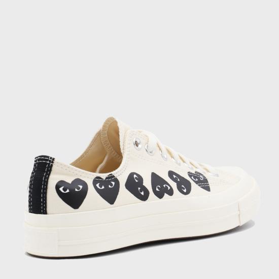  꼼데가르송 플레이 X 컨버스 스니커즈 P1K126 WHITE - COMME DES GARCONS PLAY CONVERSE