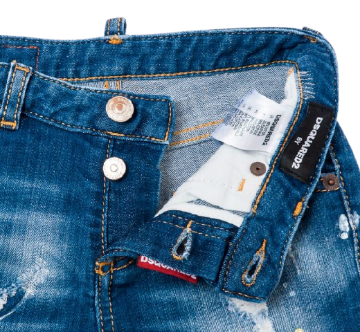  [주니어] 디스퀘어드2 데님 숏팬츠 DQ02QR DQ01 BLUE - DSQUARED2