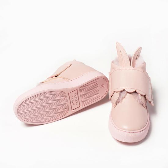  [키즈] 미나패리카 스니커즈 BOO MINI POWDER SHEARLING PINK Pink - MINNA PARIKKA