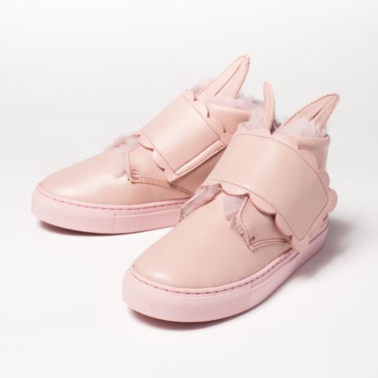  [키즈] 미나패리카 스니커즈 BOO MINI POWDER SHEARLING PINK Pink - MINNA PARIKKA