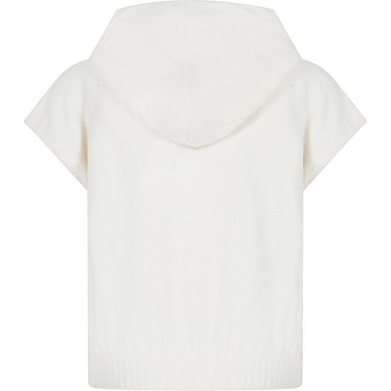  엠에스지엠 / 여아 주니어 로고 엠브로이더드 후드 풀오버 MS029337 013 IVORY BPG - MSGM