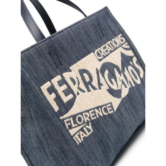 24FW 살바토레 페라가모 숄더백 219407 0773819 DENIM BLUE - SALVATORE FERRAGAMO