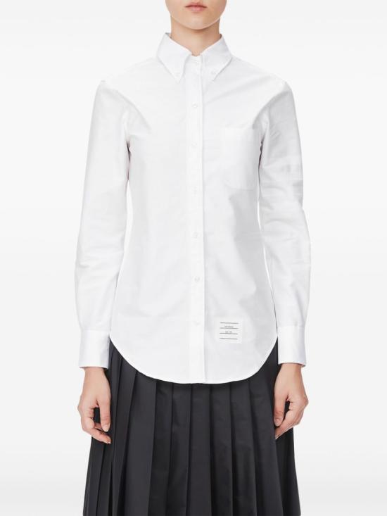 26SS 톰브라운 코튼 옥스포드 클래식 4바 셔츠 FLL005A06496 100 - THOM BROWNE
