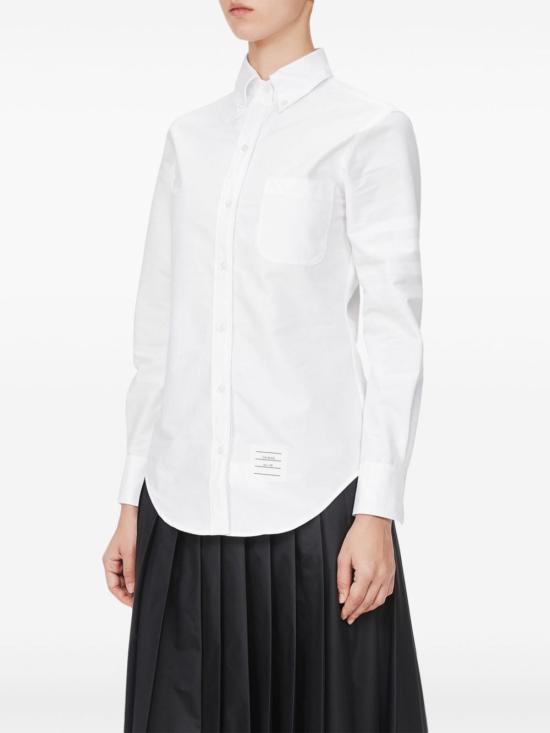 26SS 톰브라운 코튼 옥스포드 클래식 4바 셔츠 FLL005A06496 100 - THOM BROWNE