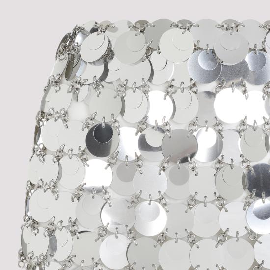  파코라반 숏 스커트 19EIJU010PS0133 P040 SILVER - PACO RABANNE
