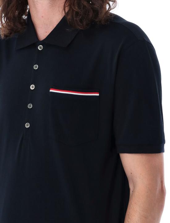 26SS 톰브라운 폴로 티셔츠 MJP022A01455 415 Blu - THOM BROWNE