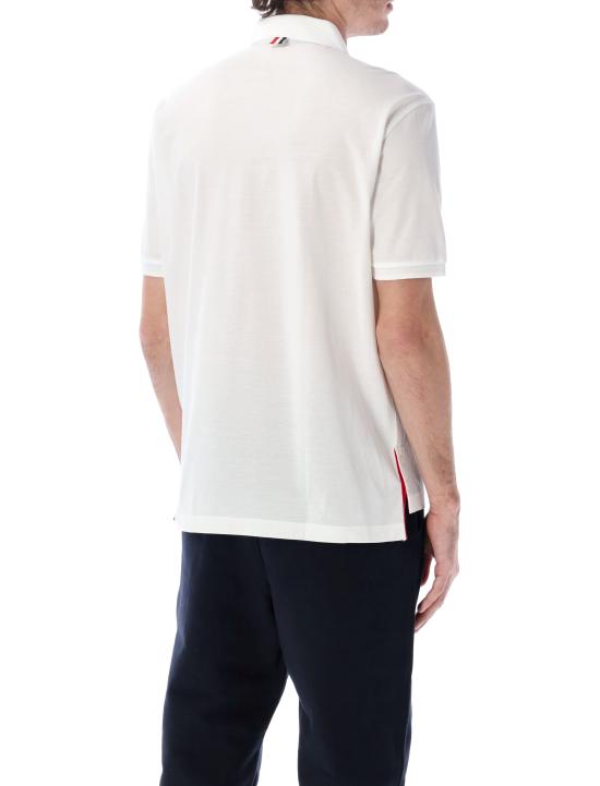 26SS 톰브라운 폴로 티셔츠 MJP022A01455 100 Bianco - THOM BROWNE