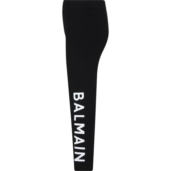  [키즈] 발망 레깅스 BT6A90 Z1532 930BC BLACK - BALMAIN