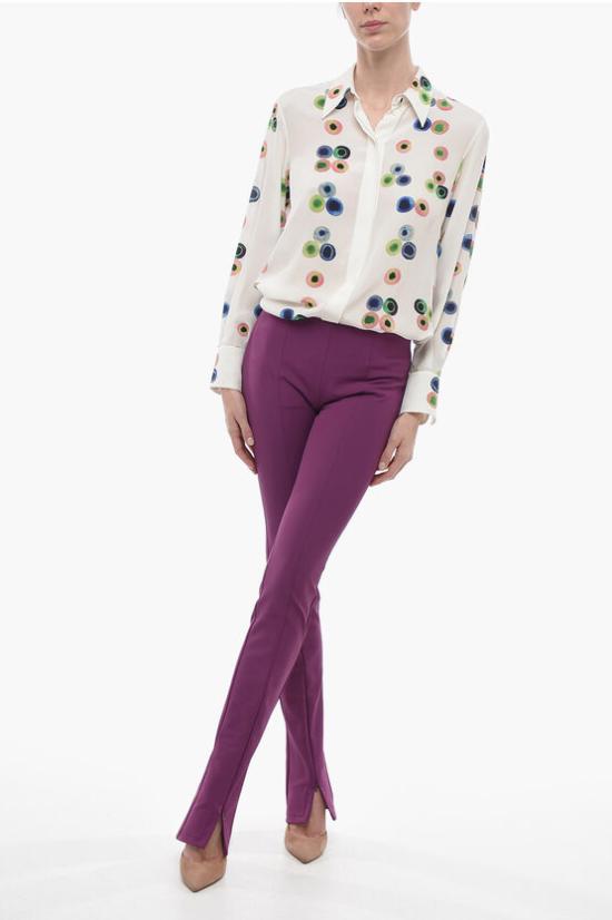  스포트막스 스트레이트 팬츠 TORREVI 004 Violet - SPORTMAX