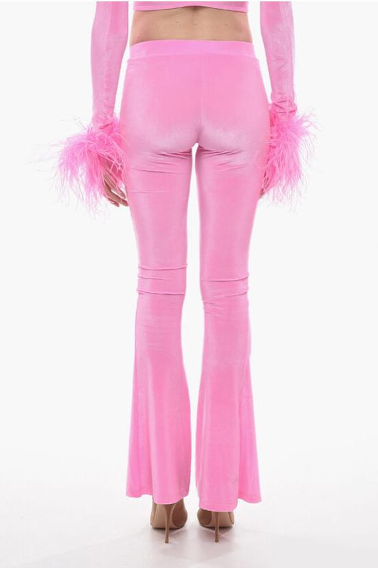  아드리아나 핫 꾸뛰르 플레어 팬츠 HOT JUICY 2 0 FLARE PANTS BABY PINK Pink - ADRIANA HOT COUTURE