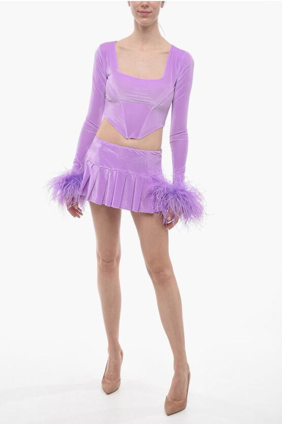  아드리아나 핫 꾸뛰르 숏 스커트 HOT JUICY 2 0 MINI SKIRT LAVANDER Violet - ADRIANA HOT COUTURE