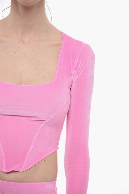  Adriana Hot Couture 긴팔 티셔츠 HOT JUICY 2 0 FLUFFY TOP BABY PINK Pink - ADRIANA HOT COUTURE