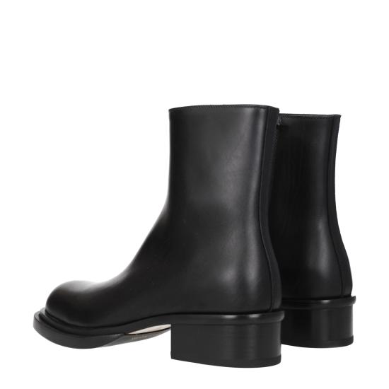 25SS 알렉산더 맥퀸 쿠반 스택 가죽 앵클 부츠 750383WIDY01000 - ALEXANDER MCQUEEN