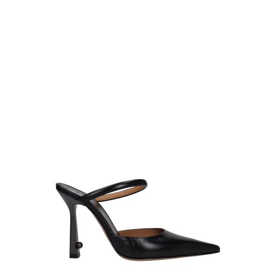 25SS 오프화이트 힐/펌프스 OWIJ026LEA0011010