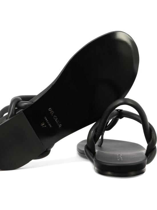  델 칼로 샌들 10725PIUMANERO BLACK - DEL CARLO