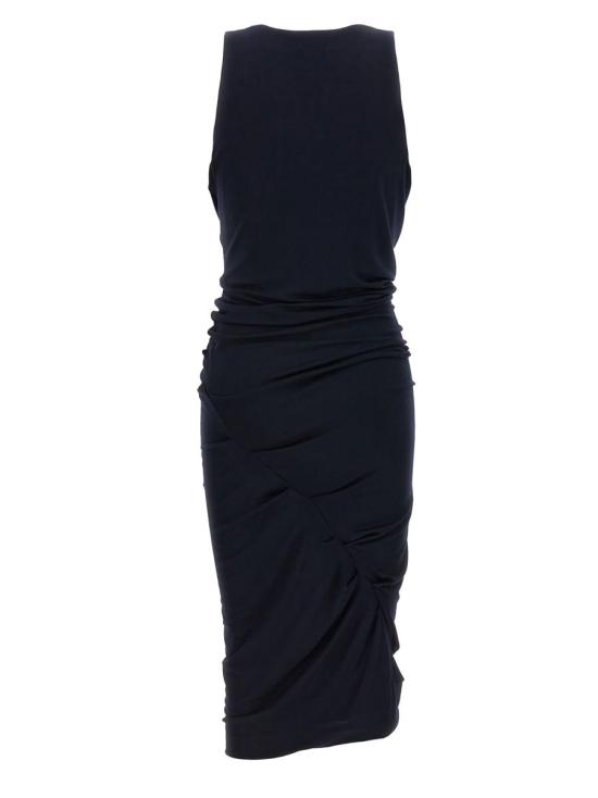  생로랑 미디 원피스 776444Y3I394140 BLUE - SAINT LAURENT