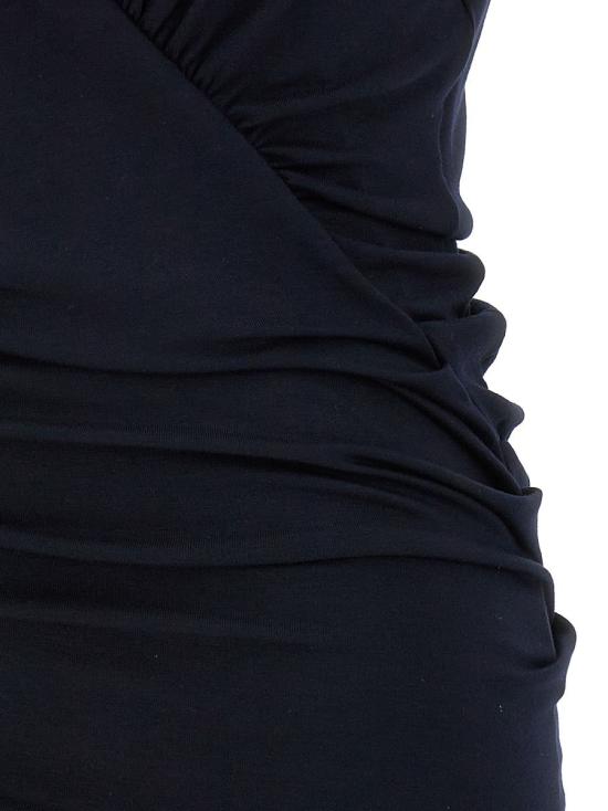  생로랑 미디 원피스 776444Y3I394140 BLUE - SAINT LAURENT